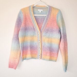 Charter Club Rainbow Ombré Lover Era Cardigan M